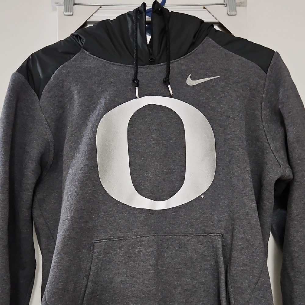 Nike Charcoal and Black Men's Hoodie